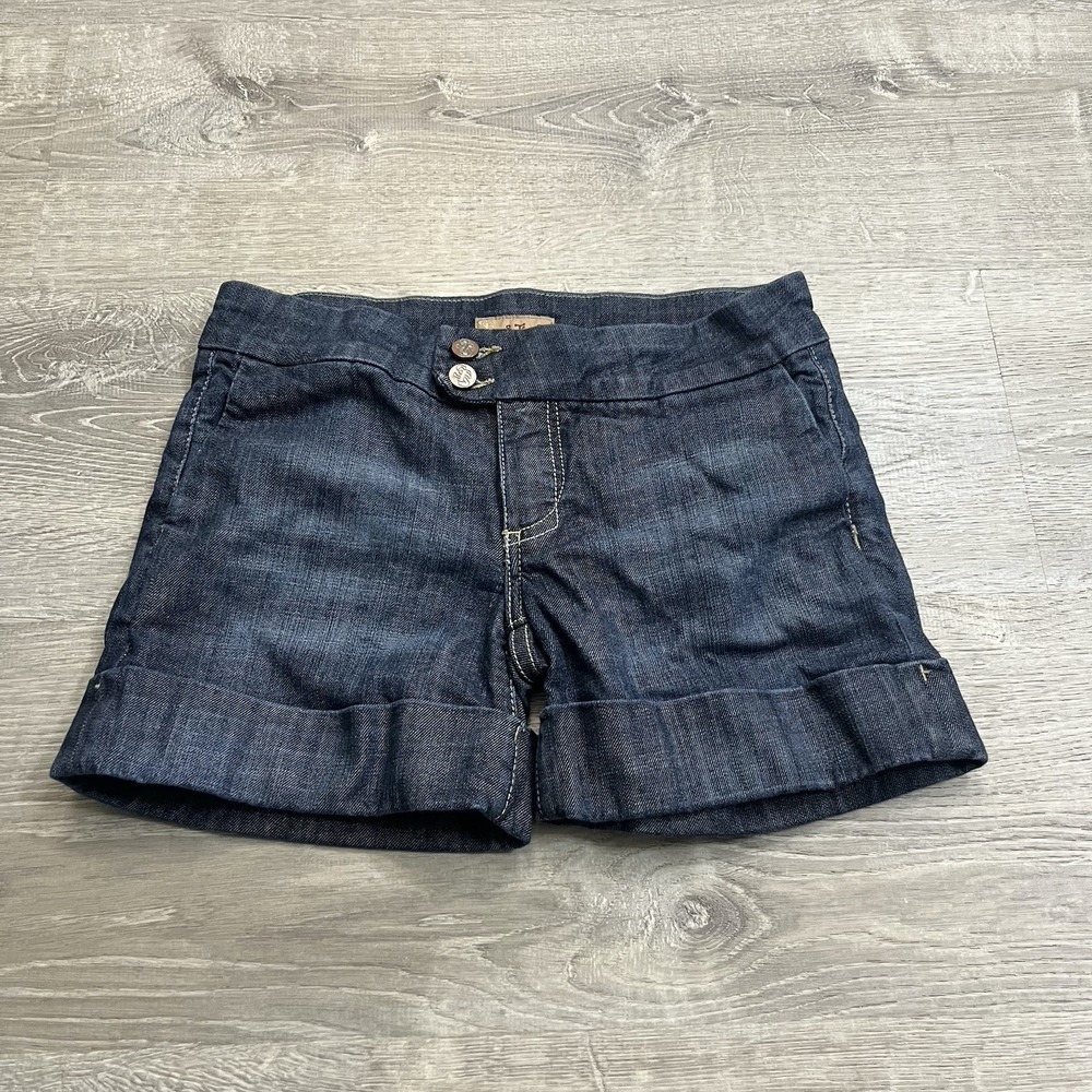 See Thru Soul Denim Blue Jean Shorts Women Sz 28 30x5